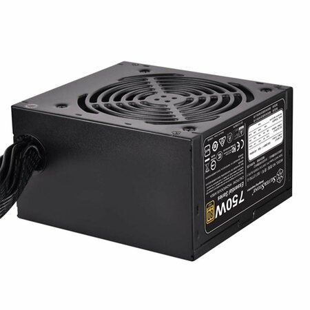 SILVERSTONE 750 watt 80 Plus Gold ATx PC Power Supply, Black SI476490